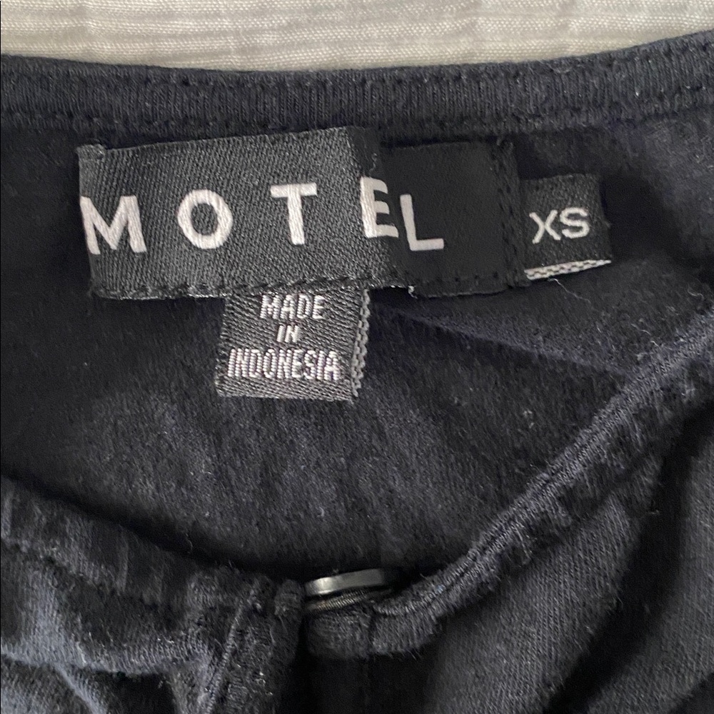Motel Rocks Crop Top In Black - Picture 6 of 6